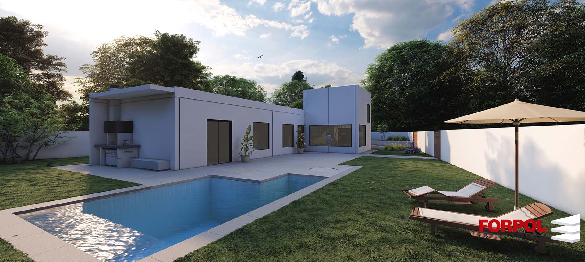 chalets de hormigón low cost